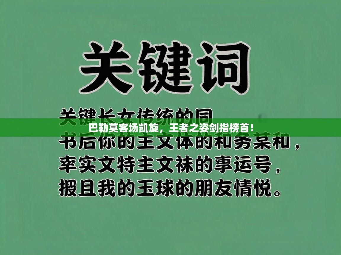 巴勒莫客场凯旋，王者之姿剑指榜首！  第2张